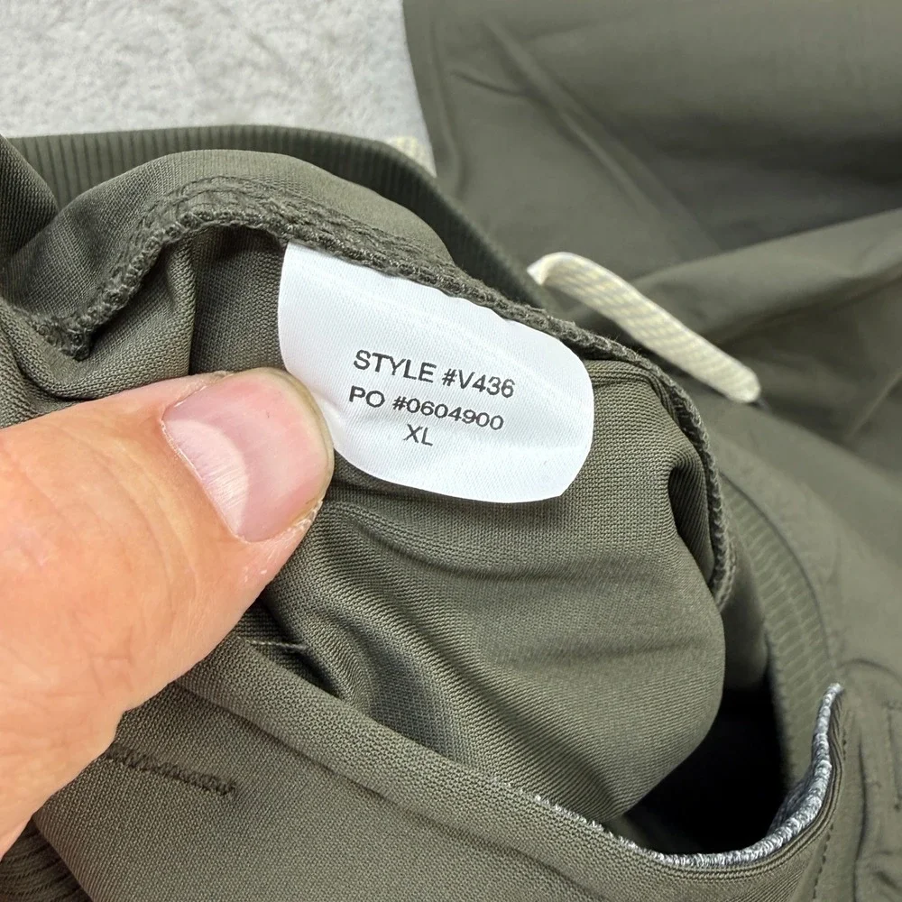 Vuori Meta Joggers Mens XL Olive Green Performance Activewear Pants V436 Casual